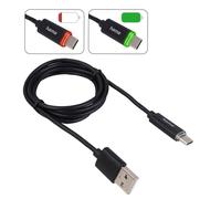 Hama Cable De Datos LED USB-A A USB-C Cargador Para Garmin Navi Navegación