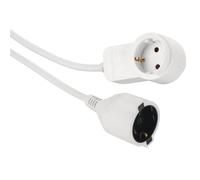Hama | Cable de Extensión con Enchufe Adicional PowerPlug de 3 m | 2 Tomas (1+1) con Toma de Tierra | Ideal para Oficina y Hogar | Color Blanco