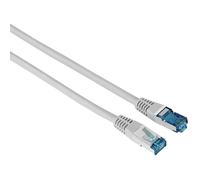 Hama | Cable de red RJ45 (Cable Ethernet, CAT6, blindaje F/UTP, transmite hasta 1 Gigabits por segundo, adecuado para switches, routers, módems con entrada RJ45, 10 m) Color Blanco