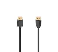 Hama | Cable Displayport 2.1 Ultra HD (8K, 40Gbits, 60Hz, contactos dorados, 2 metros) Color Negro