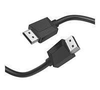 Hama | Cable HD Displayport 1,5 m (Display Port Cable Ultra HD 8k, 120 Hz, cable de monitor con funda de plástico, cable DisplayPort para conectar PC/Notebook a monitor, TV o proyector) Color Negro