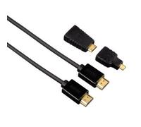 Hama Cable HDMI 1,5 m + 2 adaptadores