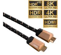 Hama Cable HDMI 2.1 8K 4K Ultra Alta Velocidad Conexión 3D UHD HDR HD TV