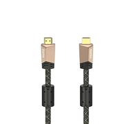 Hama | Cable HDMI 4K con Ethernet (1.5m, Macho a Macho, Negro, Cat 5e)