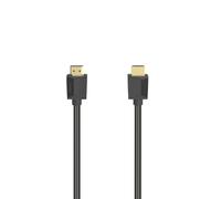 Hama | Cable HDMI 8K High Speed Slim 1 m | Cable HDMI 8K con conectores chapados en oro, diseño delgado y compatibilidad con Ethernet, Negro