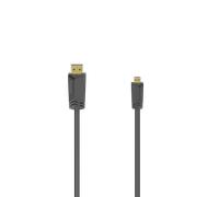 Hama Cable HDMI De Alta Velocidad Tipo-A Enchufe - Tipo-D Enchufe Micro (1,5m)