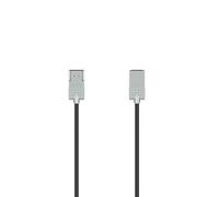 Hama - Cable HDMI™ de alta velocidad Ultra-Slim, 4K, conector macho, Ethernet, metal, 2 m, color negro y gris