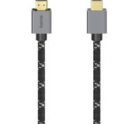 Hama | Cable HDMI Ultra HD 8K (Cable de 2 Metros, Doble blindaje, HDR dinámico, para conectar PC, portátil, consola de juegos con monitor, TV o proyector) Color Negro