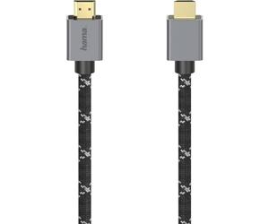 Hama | Cable HDMI Ultra HD 8K HDR Dinámico 2 m | Compatible con resolución 8K, HDR dinámico y doble blindaje para una imagen nítida y estable, Negro