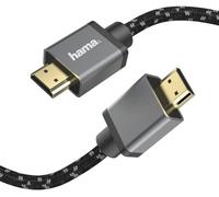 Hama | Cable HDMI Ultra High Speed (HDMI 8K, Cable HDMI con Ethernet, aluminio,conector HDMI macho - macho Cable de 1m) Negro