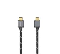 Hama | Cable HDMI Ultra High Speed (HDMI 8K, Cable HDMI con Ethernet, aluminio,conector HDMI macho - macho Cable de 2m) Negro