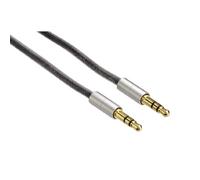 Hama | Cable Jack 3.5m (Cable de conexión jack a conexión jaxck 3.5mm, Conexión estéreo, 0,5m)