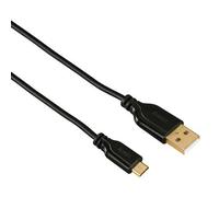 Hama 0.75m, USB2.0-A/USB2.0 Micro-B - Cable USB (USB2.0-A/USB2.0 Micro-B, 0,75 m, USB A, Micro-USB B, 2.0, Male connector/Male connector, Negro)