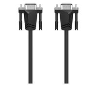 Hama | Cable VGA Full-HD (1080p, 75 Ohm, Doble blindaje, Conector 15 pines, 3 m) Color Negro