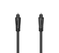 Hama | Cable óptico ODT M (Toslink) de 3m, Transmisión de señal rápida, Para una señal de audio digital, Compatible con Blu-ray y/o un amplificador