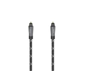 Hama | Cable Óptico Toslink 3 m Audio Digital Negro | Cable óptico Toslink de 3 m para audio digital, con conectores metálicos chapados en oro y fibra óptica flexible. Negro
