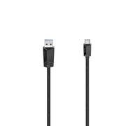 Hama | Cable USB-C a USB-C 3 m USB 3.2 5 Gbit/s | Ideal para carga, transferencia de datos y vídeo con velocidad de hasta 5 Gbit/s y longitud de 3 metros, Negro