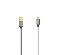 Hama Cable USB C de metal de 0,75 m USB 2.0 de 480 Mbps