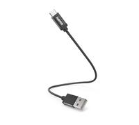 Hama Cable USB-C 0,2 m USB-A 2.0 a USB-C 480 Mbps compatible con Samsung, Huawei y Xiaomi negro