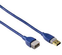 Hama Cable USB Cable de Extensión Prolongador 5Gbps USB 3.0 a Conector Enchufe