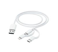 HAMA CABO MULTI 3 EM 1 USB-A - MICRO-USB, USB-C E LIGHT 1M