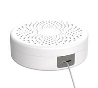 Hama Caja de Cables Redonda (Adecuada para Montaje en Pared, Escritorio, Oficina, hogar, etc., gestión de Cables integrada, fácil gestión de Cables, Protector de Cables, Plano), Color Blanco