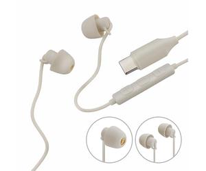 Hama, Calm Headphones, in-Ear, micrófono, protección contra torceduras de Cable, USB-C, Arena