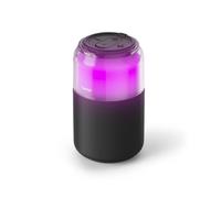 Hama Can Speaker - Altavoz Bluetooth portátil, 4 modos de luz LED, 5 W, inalámbrico, compacto, duradero, color negro