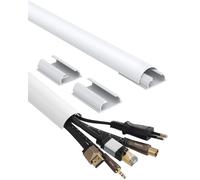 Hama Canal De Aluminio 1M Canal De Cables Canal De Cables Pared Suelo TV HiFi