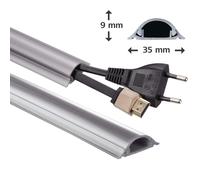 Hama Canal De Cable PVC 1M Canal De Cables Para Pared Suelo TV HiFi