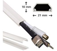 Hama Canal De PVC 3M Canal De Cables Canal De Cables Para Pared Suelo TV HiFi