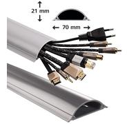Hama PVC Canal Autoadhesivo Kabel-Leiste Casquillo Pared Fußbodenkanal TV De PC