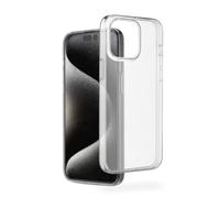 Hama - Carcasa para iPhone 15 Pro Always Clear [Anti-amarilleamiento] (Funda Antideslizante), Transparente