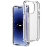 Hama Carcasa para iPhone 15 Pro (Licencia Bumper D3O, antigolpes, anticaídas, irrompible, Transparente, sin amarillear, para Carga inductiva), Transparente