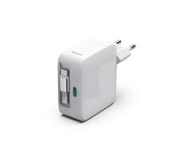 Hama | Cargador 2 USB C 65W GAN (230V, Power Delivery, Cable Extensible, Qualcomm Quick Charge, Dual, Compacto, retráctil) Color Blanco