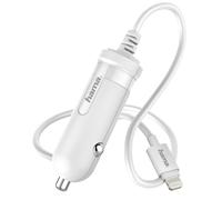 HAMA Cargador de Coche IPHONE Ipod 5W/1A 1M Cable Blanco