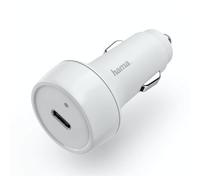 Hama Cargador de coche USB-C, Power Delivery, 18 vatios blanco