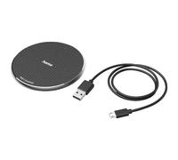 Hama | Cargador Inalámbrico 10 W Base Qi Carga Rápida Metal | Carga inalámbrica Qi de hasta 10 W, base metálica con diseño elegante, ideal para smartphones compatibles, Negro