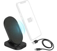 Hama Cargador Inalámbrico Qi 10W Rápido Estación de Carga Blanco USB-C 1,5 m