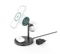 Cargador inalámbrico Hama Qi2 15W 3 en 1 Magnético