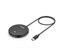 Hama | Cargador inductivo Qi2 Magnet (15W, Cargador inalámbrico, Base de Carga inductiva, Carga rápida) Negro
