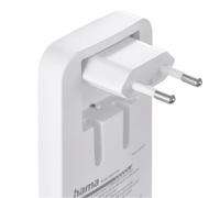 Hama Cargador rápido, 2x USB-C, 1x USB-A, minicargador plano, PD, 65 W, WS