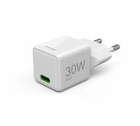 Cargador Rápido, USB - C, Pd / QC / Gan , Super Mini-Chargeur, 30W, Blanco