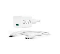 HAMA CARREGADOR RAPIDO C/CABO CARREGAMENTO USBC 20W BRANCO