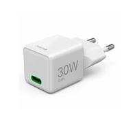 HAMA CARREGADOR RAPIDO GaN USBC SUPER MINI PD 30W BRANCO