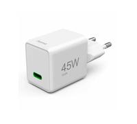HAMA CARREGADOR RAPIDO GaN USBC SUPER MINI PD 45W BRANCO
