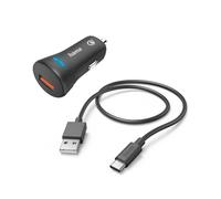 HAMA CARREGADOR RAPIDO P/AUTOM C/CABO DE CARREG USBC