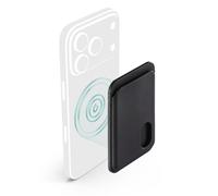 Hama Cartera para iPhone 12/13/14/15/16, MagSafe kompatibel (magnético, dünn, 2 Kartenfächer, Cartera Delgada, Kartenetui, Etui, Kartenhalter, Portmonee para Apple iPhone) Schwarz, Negro, Talla única