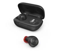 Hama | Cascos Inalámbricos Bluetooth (Auriculares de Botón Pequeños IPX4 Micrófono Ligeros 4g 16h Batería Total Estuche Cargador Rápido) Negro
