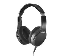 Hama | Cascos para TV con Cable Largo de 6 m, Diadema Ajustable - Negro | Auriculares televisión sobre Oreja, Control de Volumen Integrado, Sonido estéreo Alta fidelidad, Adaptador Jack 6.35 mm